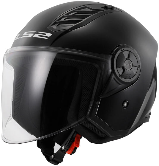 Ls2 jethelm of616 airflow ii solid helmet airflow ii of6 solid black gr. xxl
