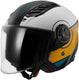 Ls2 jet helm of616 airflow ii cover helmet of616 airfl.ii cover l brown white