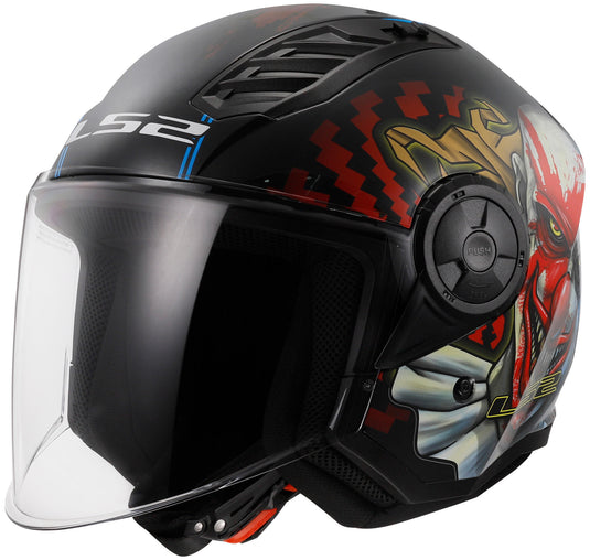 Ls2 jethelm of616 airflow ii happy dreams helmet airflow ii of6 happy dreams gr. xxl
