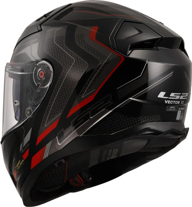 Ls2 integralhelm ff811 vector ii alizer helmet ff811 vector i alizer black red gr. m