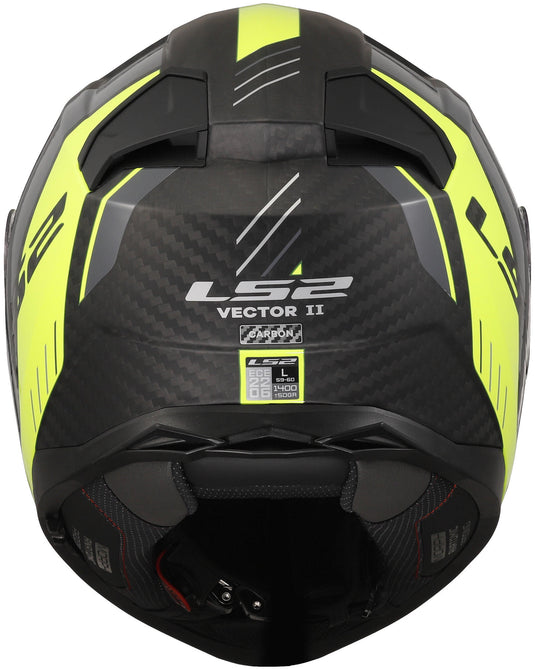Ls2 integraalhelm ff811 vector ii carbon grid helmet ff811 vector ii carb.grid s bl. yel.