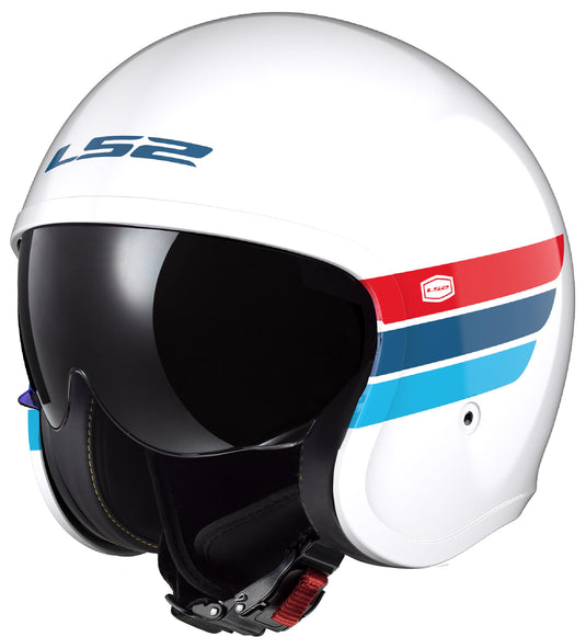 Ls2 jet helm of599 ii spitfire retro helmet of599 spitfire ii retro ws bl rt gr. s