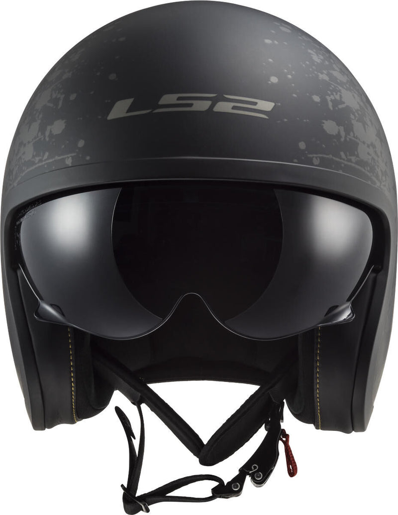 Load image into Gallery viewer, Ls2 jethelm of599 spitfire ii flag helmet of599 spitfire ii flag m. sw gr. xxl
