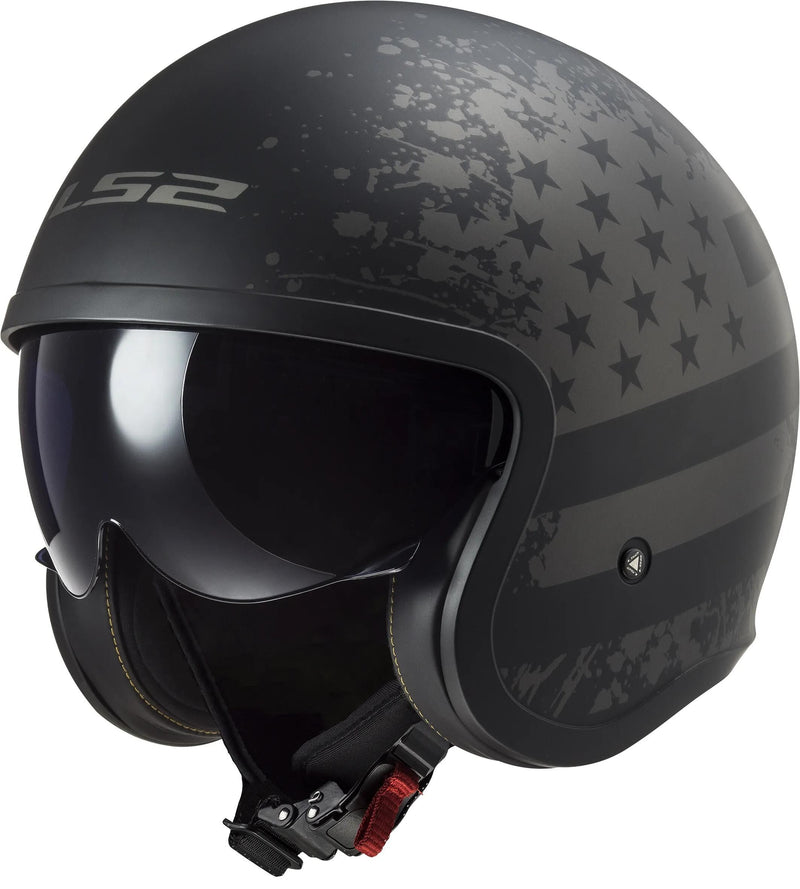 Load image into Gallery viewer, Ls2 jethelm of599 spitfire ii flag helmet of599 spitfire ii flag m. sw gr. xl
