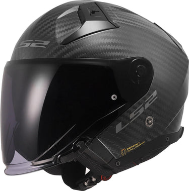 Ls2 jethelm of603 infinity ii carbon solid helmet of603 infinity ii matt carbon gr. l