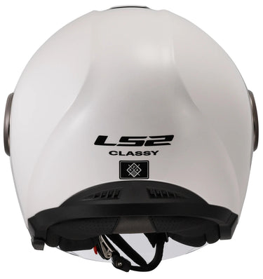Ls2 jethelm of620 classy solid helmet of620 classy solid white gr. l