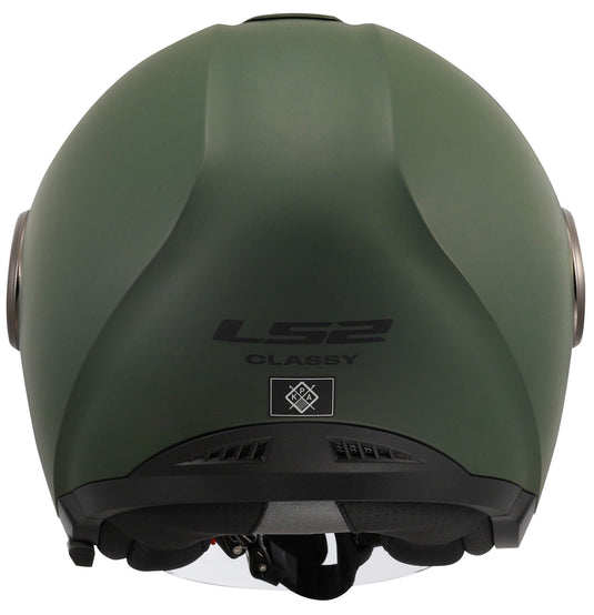 Ls2 jethelm of620 classy solid helmet of620 classy solid xl matt green