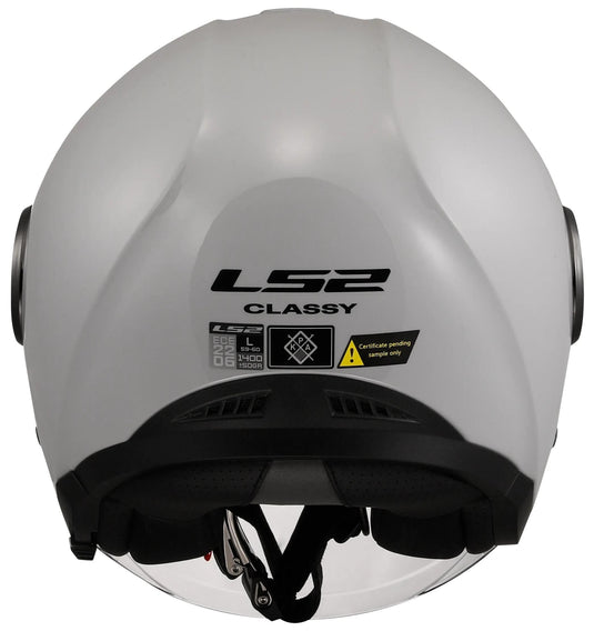 Ls2 jethelm of620 classy solid helmet of620 classy solid pearl gray gr. xs