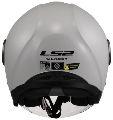 Ls2 jethelm of620 classy solid helmet of620 classy solid pearl gray gr. l
