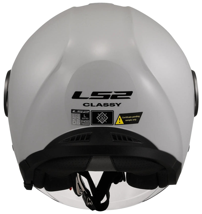 Load image into Gallery viewer, Ls2 jethelm of620 classy solid helmet of620 classy solid pearl gray gr. xl
