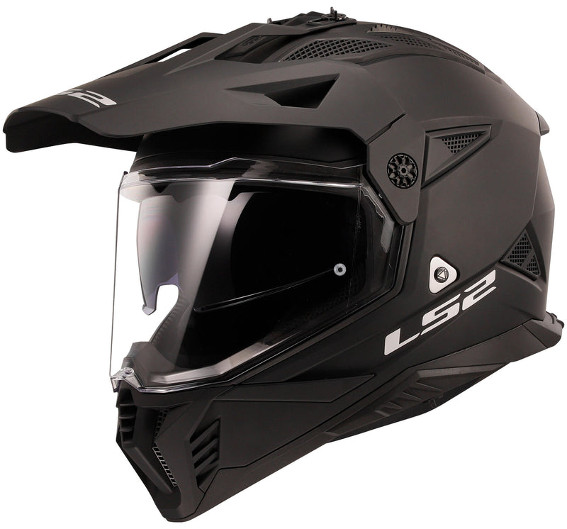 Load image into Gallery viewer, Ls2 endurohelm mx702 pioneer ii solid helmet mx702 pioneer ii matt black gr. l
