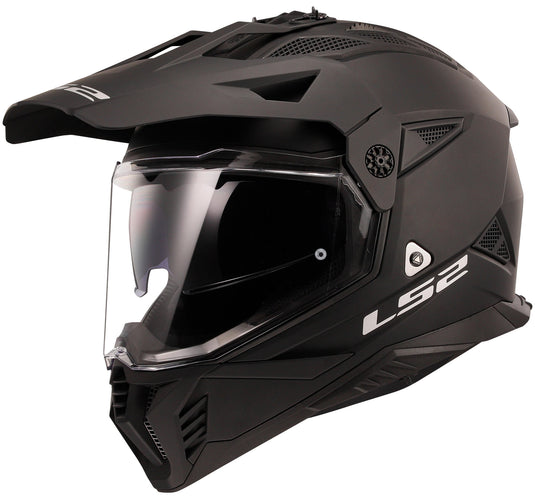 Ls2 endurohelm mx702 pioneer ii solid helmet mx702 pioneer ii matt black gr. xs