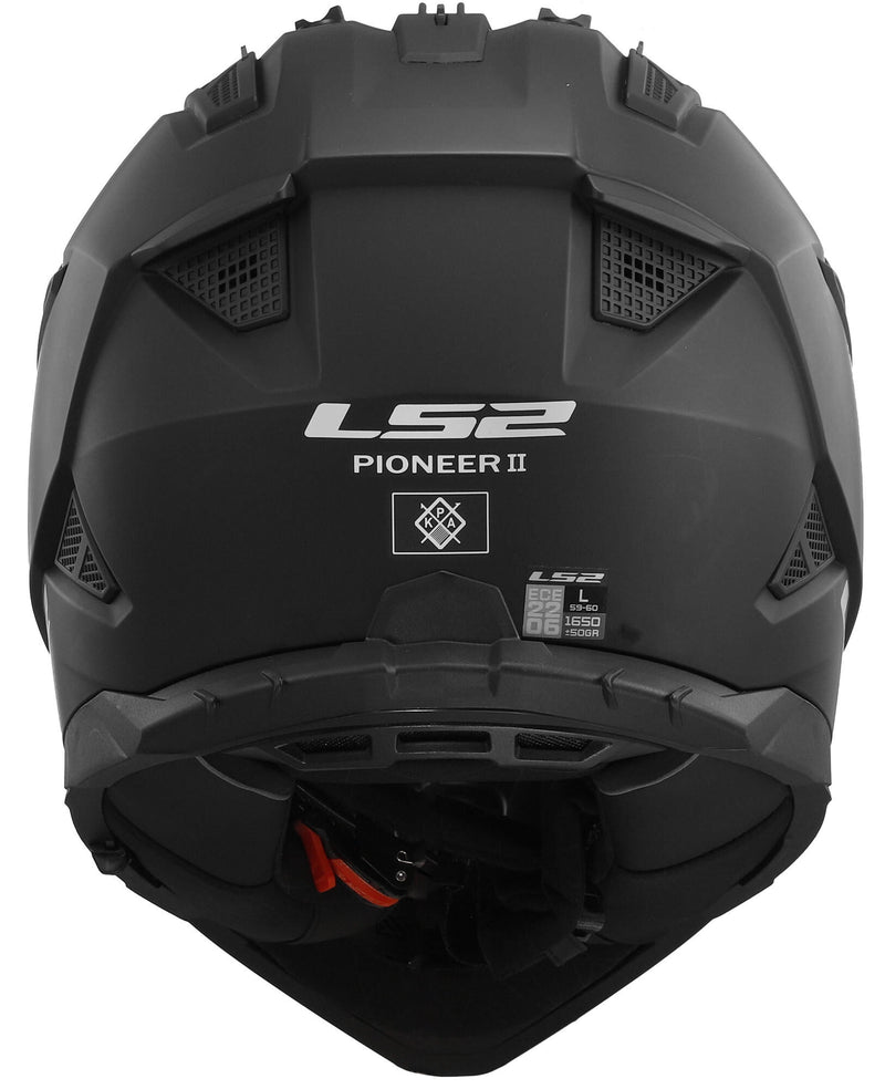 Load image into Gallery viewer, Ls2 endurohelm mx702 pioneer ii solid helmet mx702 pioneer ii matt black gr. xl
