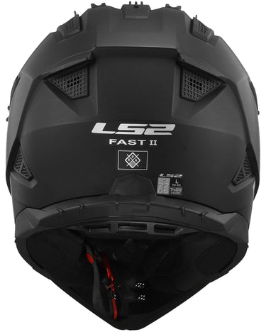 Ls2 crosshelm mx708 fast ii solid helmet mx708 fast ii solid matt black gr. xxl