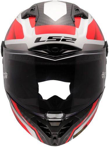 Ls2 integralhelm ff805 thunder carbon gp raute helmet ff805 thunder gp rhombus white red size