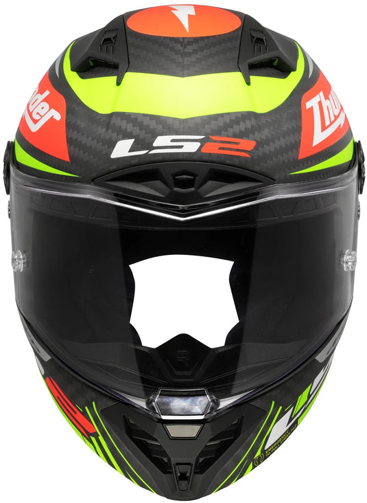 Ls2 integralhelm ff805 thunder carbon gp aero replica black helmet ff805 thunder gp aero replica sw. gr. m