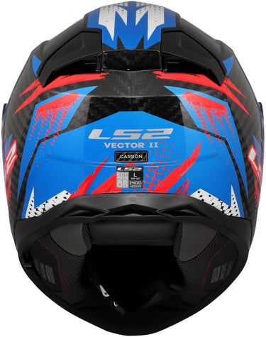 Ls2 integralhelm ff811 vector ii carbon tantic helmet ff811 vector i tantic blue red gr. xl