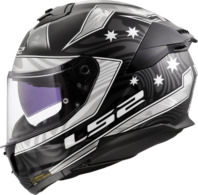 Afbeelding laden in galerijviewer, Ls2 integraalhelm ff808 stream ii galdam helmet ff808 stream i galdam black white gr. m
