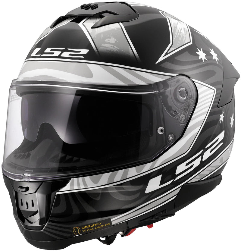 Afbeelding laden in galerijviewer, Ls2 integraalhelm ff808 stream ii galdam helmet ff808 stream i galdam black white gr. l
