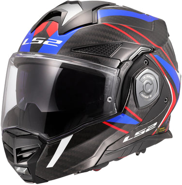 Ls2 klapphelm ff901 advant x carbon future ii helmet advant x carbo future ii white blue l