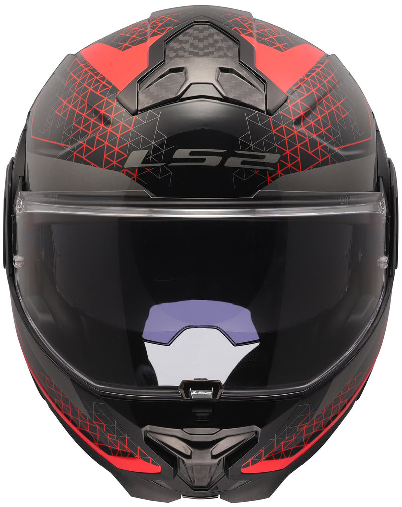 Load image into Gallery viewer, Ls2 opklaphelm ff910 advant ii astral helmet ff910 advant ii astral xl black red
