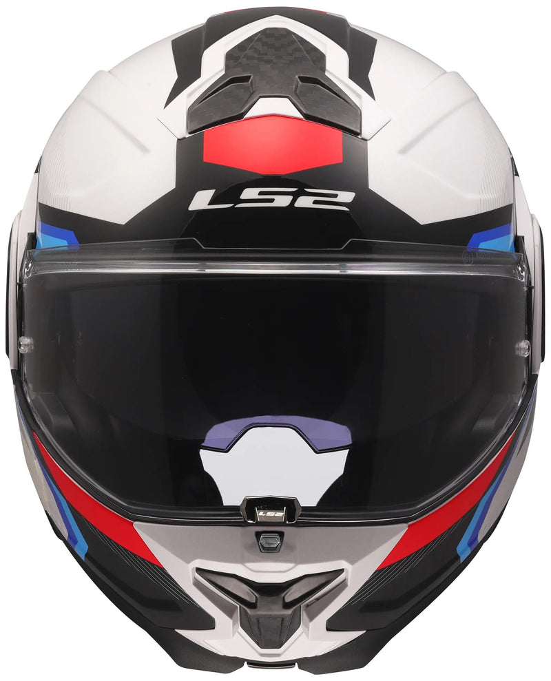 Load image into Gallery viewer, Ls2 klapphelm ff910 advant ii triple helmet ff910 advant ii triple s wh blue red
