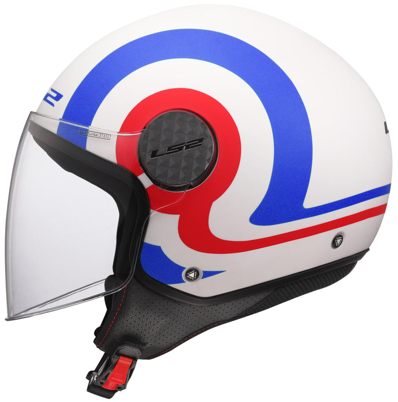 Load image into Gallery viewer, Ls2 jethelm of558 sphere lux ii urby helmet of558 sph. lux ii urby wh blue red s
