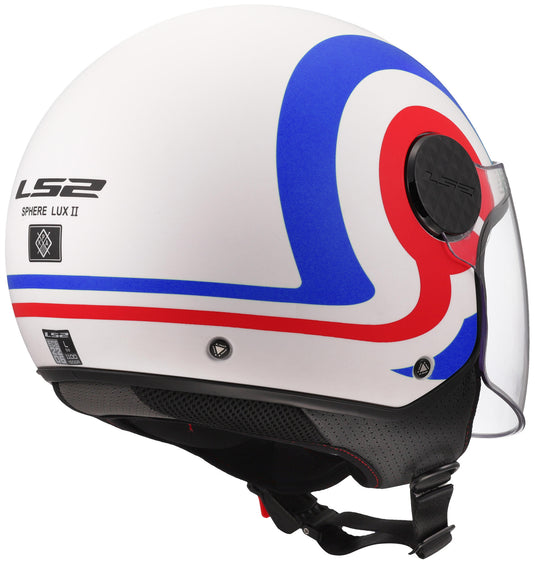 Ls2 of558 sphere lux ii urby jethelm helmet of558 sph. lux ii urby wh blue red l