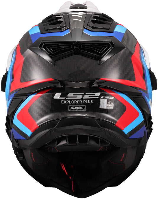 Ls2 endurohelm mx701 explorer carbon frontier ii helmet explorer carbo frontier ii white blue xl