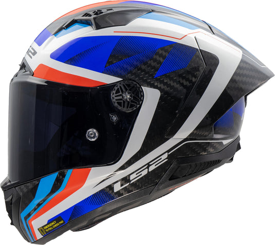 Ls2 integraalhelm ff805 thunder carbon gp raute helmet ff805 thunder gp diamond blue red gr. x
