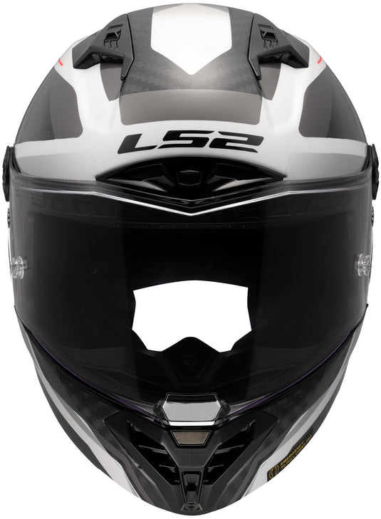 Ls2 integraalhelm ff805 thunder carbon gp diamond helmet ff805 thunder gp diamond white grey siz