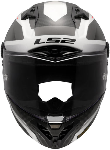 Ls2 integralhelm ff805 thunder carbon gp raute helmet ff805 thunder gp rhombus white grey siz