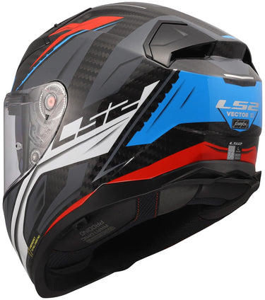 Ls2 integralhelm ff811 vector ii carbon savage ff811 vector ii helme c savage white blue red x