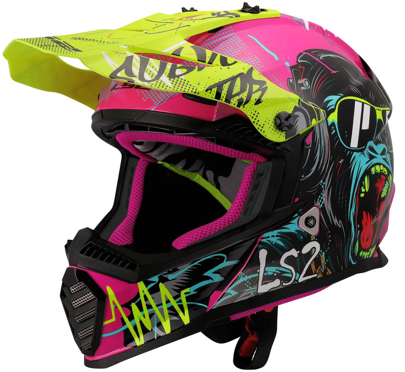 Afbeelding laden in galerijviewer, Ls2 kinder-crosshelm mx437 fast evo ii mini gorilla
