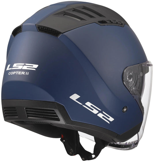 Ls2 jethelm of600 copter ii solid helmet of600 copter i navy blue matt gr. xxl