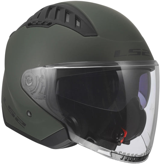 Ls2 jethelm of600 copter ii solid helmet of600 copter i military green gr. s