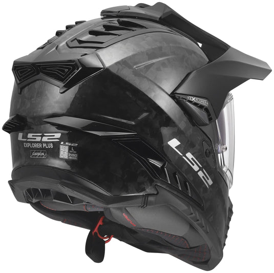 Ls2 endurohelm mx701 explorer carbon forged helmet mx701 explorer forged carbon gr. m