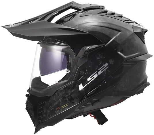 Ls2 endurohelm mx701 explorer carbon forged helmet mx701 explorer forged carbon gr. xl