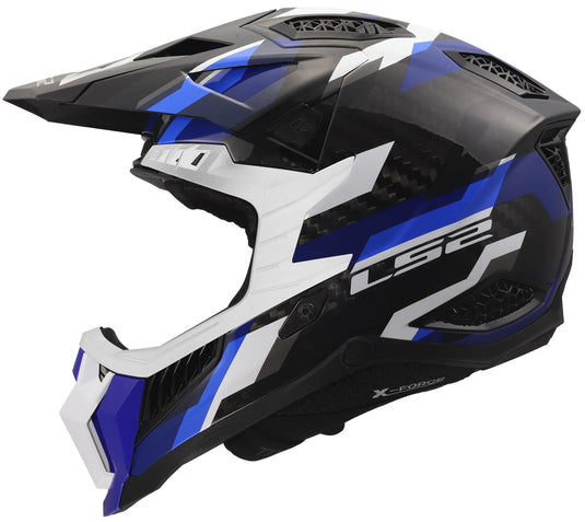Ls2 crosshelm mx703 x-force phantom helmet mx703 x-force phantom blue white m