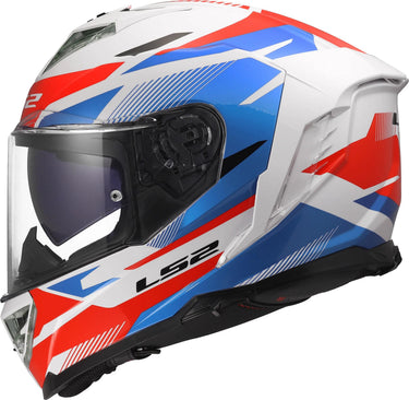 Ls2 integralhelm ff818 storm iii komai helmet ff818 storm ii komai white blue red l