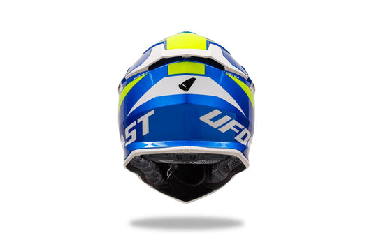 Ufo plast crosshelm intrepid helmet interpid s blue yellow