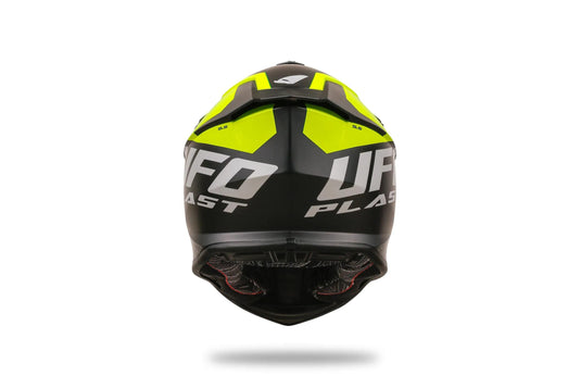 Ufo plast crosshelm intrepid helmet interpid l black yellow