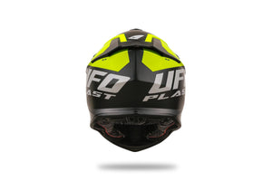 Ufo plast crosshelm intrepid helmet interpid m black yellow