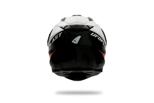 Ufo plast endurohelm aries helmet aries s white black