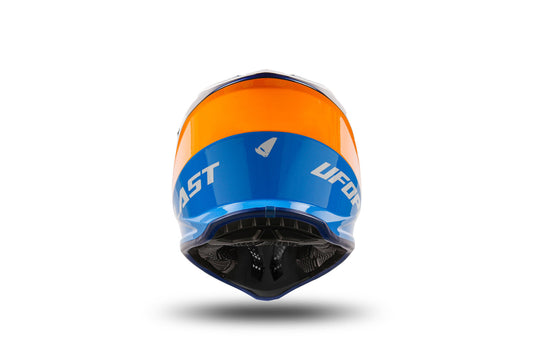 Ufo plast kinder crosshelm korey , uitneembaar helmet ufo plst korey s blue orange