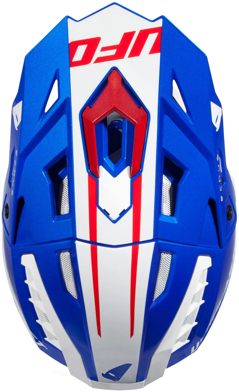 Load image into Gallery viewer, Ufo plast crosshelm echus helmet echus xs blue white red
