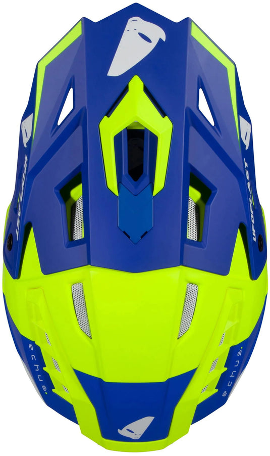 Ufo plast crosshelm echus helmet echus xxl blue yel. matt