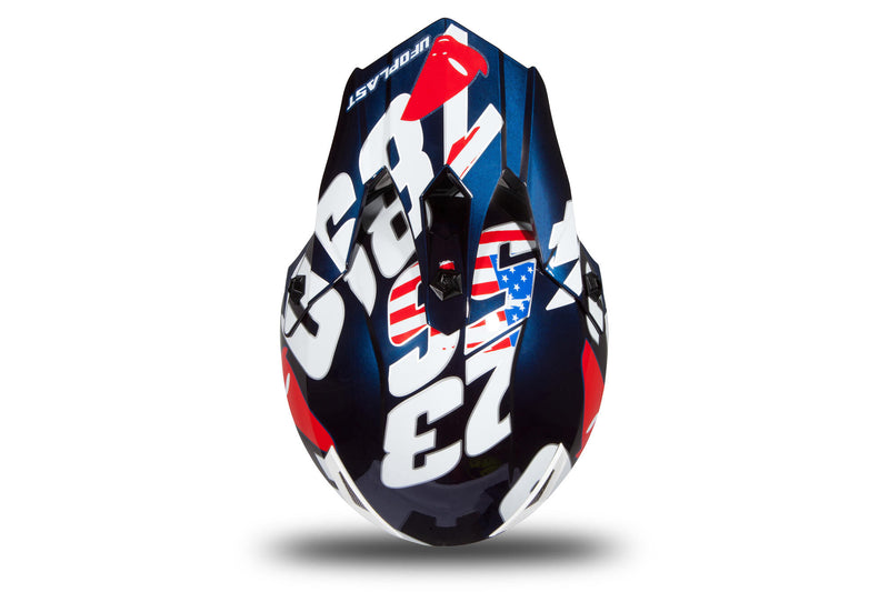 Load image into Gallery viewer, Ufo plast kinder crosshelm korey helmet ufo plst korey s blue
