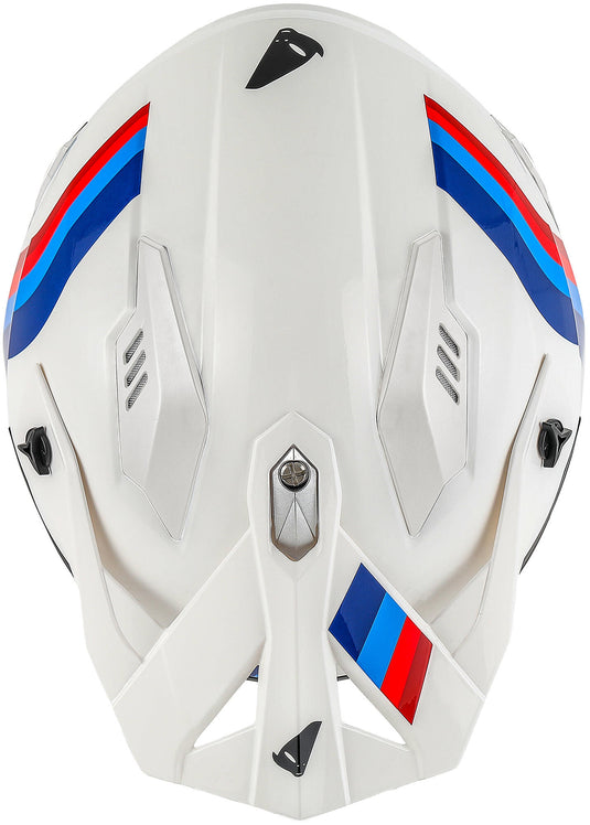 Ufo plast jethelm sheratan helmet sheratan xs white red blue