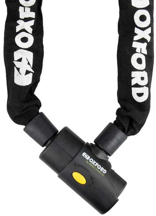 Oxford kettenschloss alarm chain 10 chain link 10mm x 1,2m black alarm